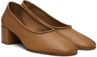 BY FAR Tan Prudence 45 Heels