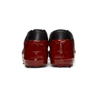 424 SSENSE Exclusive Black and Red Dipped Sneakers