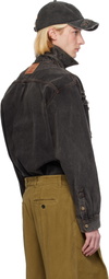 Y/Project Black Paris' Best Patch Denim Shirt