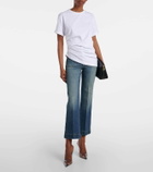 Victoria Beckham Gathered cotton jersey T-shirt
