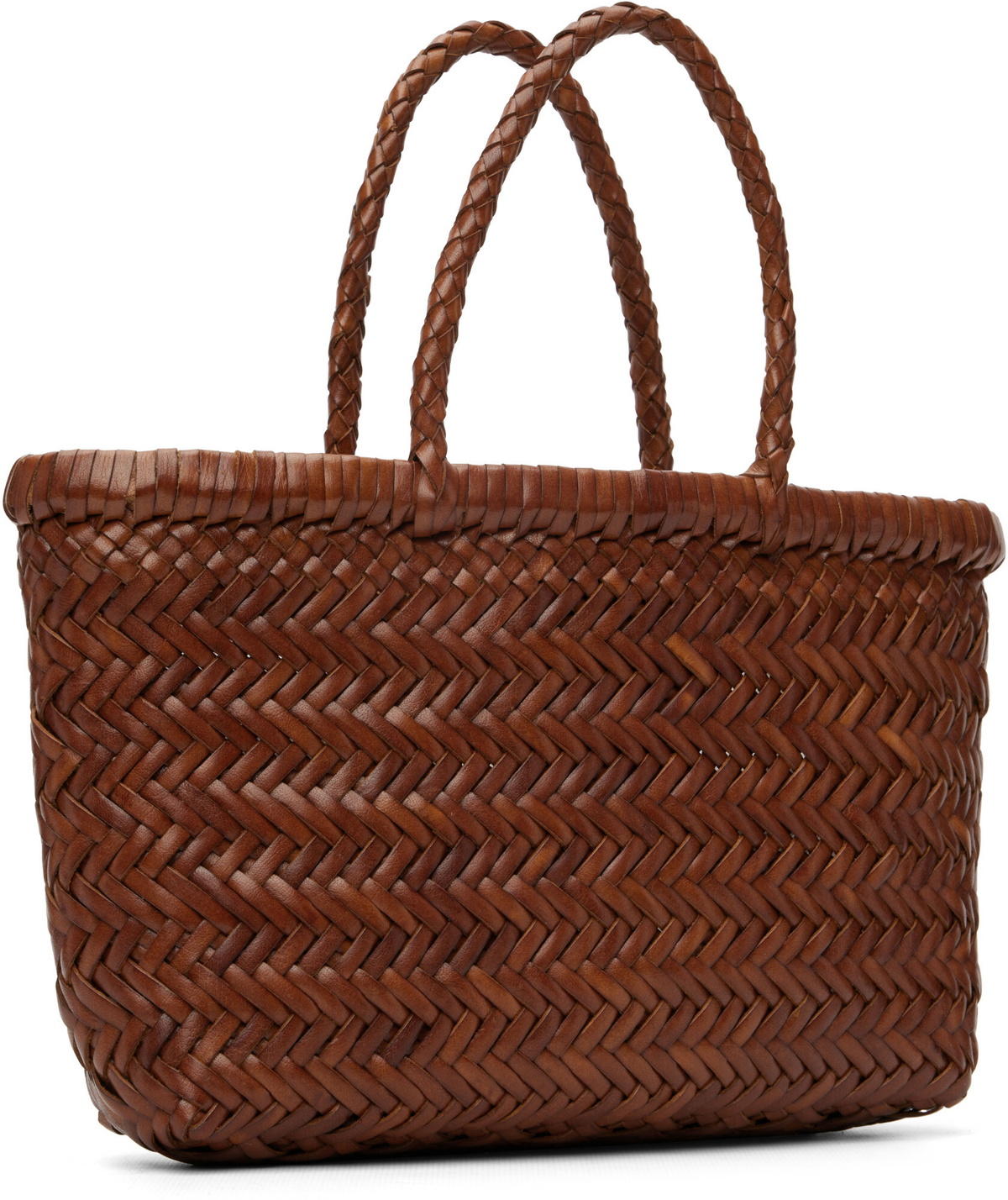 Dragon Diffusion Tan Mini Flat Gora Bag