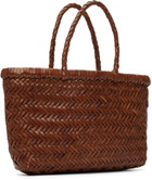 Dragon Diffusion Tan Mini Flat Gora Bag