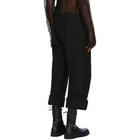 Ann Demeulemeester Black Front Seam Trousers