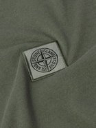 Stone Island - Logo-Appliquéd Garment-Dyed Cotton-Jersey T-Shirt - Green