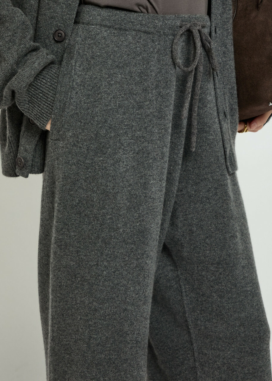 Extreme Cashmere N°462 Slouch Cashmere-blend Trousers - Dark Grey - One Size