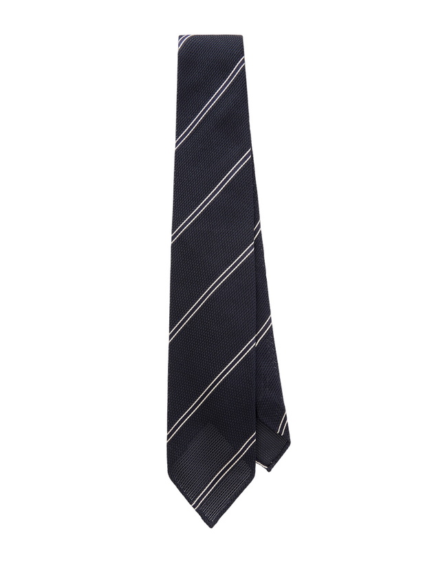 Photo: Drake's - 7cm Striped Silk Tie