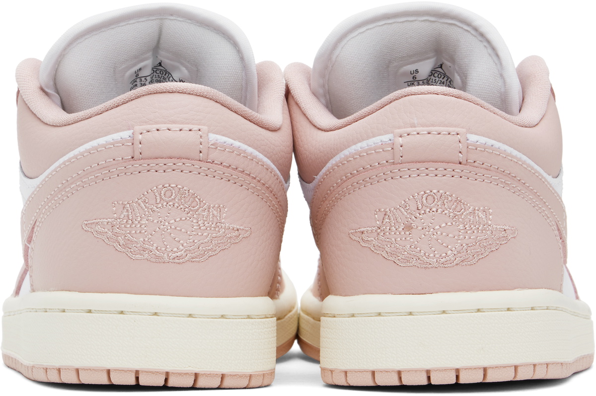Nike Jordan Pink & White Air Jordan 1 Low Sneakers