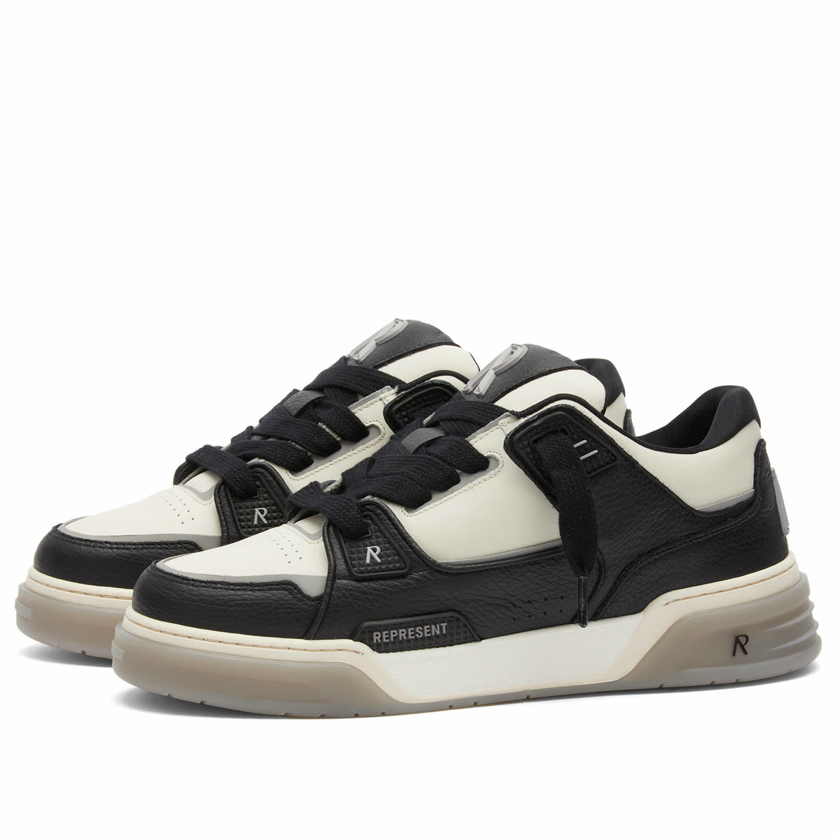 スニーカー Represent Studio Sneakers Represent Men's Studio Sneaker in Black Vintage White Represent