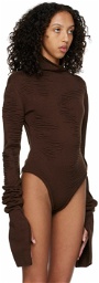 SELASI SSENSE Exclusive Brown KBN Knitwear Edition Bodysuit