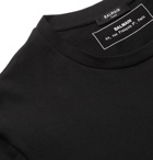 Balmain - Slim-Fit Logo-Appliquéd Cotton-Jersey T-Shirt - Black