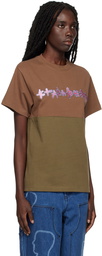 Brain Dead Brown & Khaki Amoeba T-Shirt