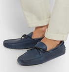Tod's - Gommino Full-Grain Nubuck Driving Shoes - Blue