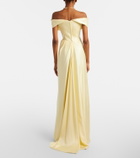 Vivienne Westwood Nova Cocotte draped satin bustier gown