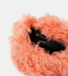 Jil Sander Sphere shearling clutch