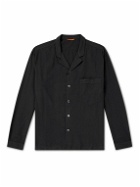 Barena - Camp-Collar Cotton Shirt - Black