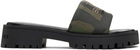Marc Jacobs Khaki 'The Camo Jacquard Lug Sole Slide' Sandals