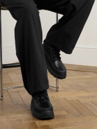 Canada Goose - Keystone Rubber-Trimmed Leather and Twill Boots - Black