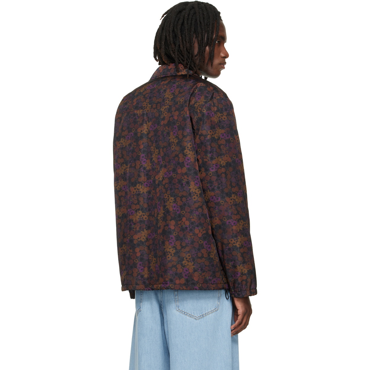 Dries Van Noten Brown & Purple Floral Jacket
