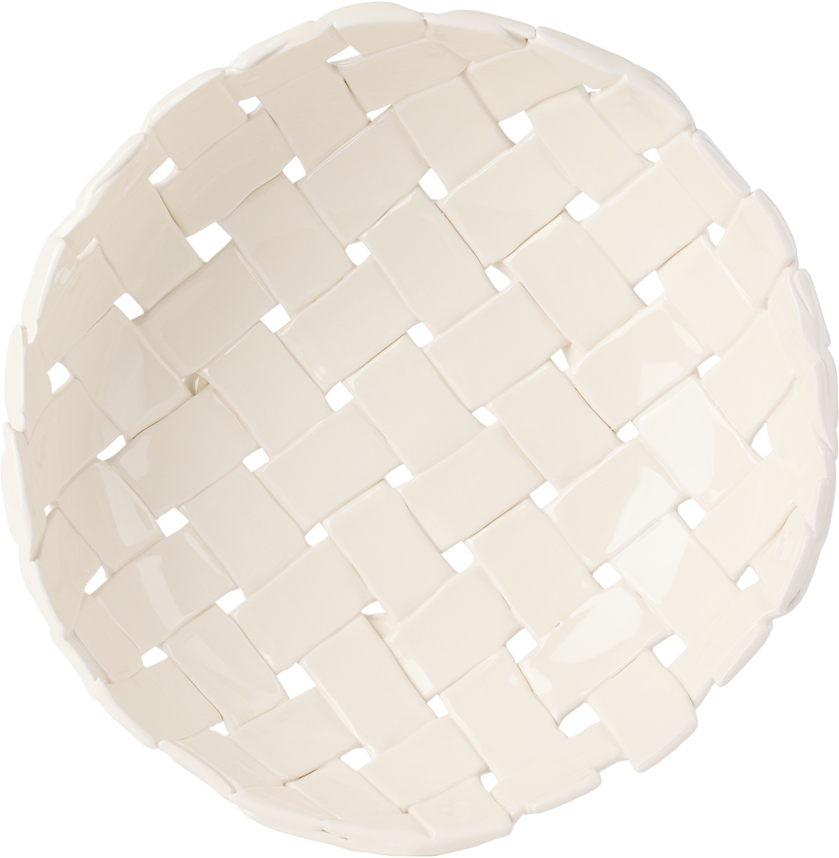 ferm LIVING Off-White Plait Bowl