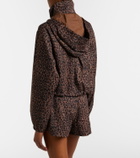 The Upside Ludlow Ace leopard-print track jacket