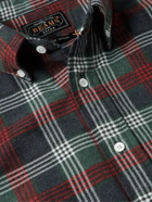 Beams Plus - Button-Down Collar Checked Cotton-Flannel Shirt - Gray