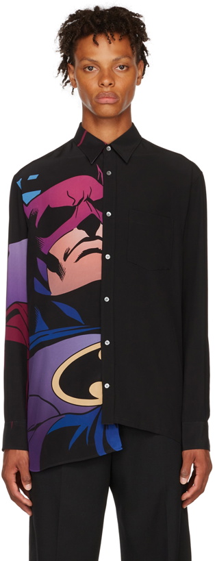 Photo: Lanvin Black Batman & Catwoman Shirt