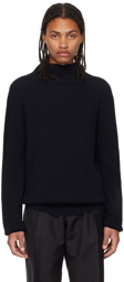 The Row Navy Daniel Turtleneck