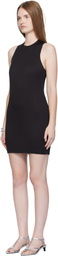 ISSEY MIYAKE Black Sleek Pleats Minidress