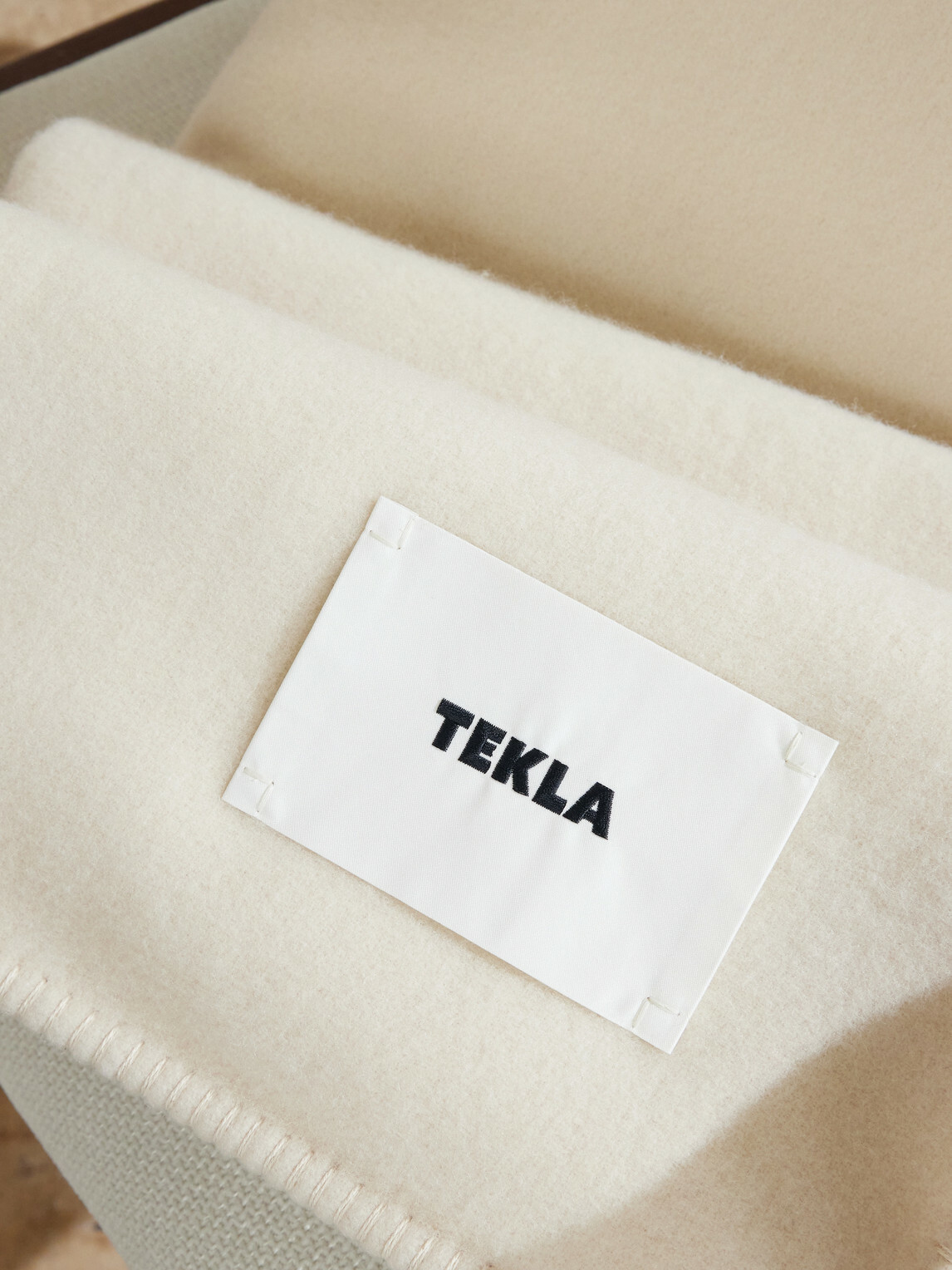 TEKLA - Logo-Appliquéd Wool Blanket