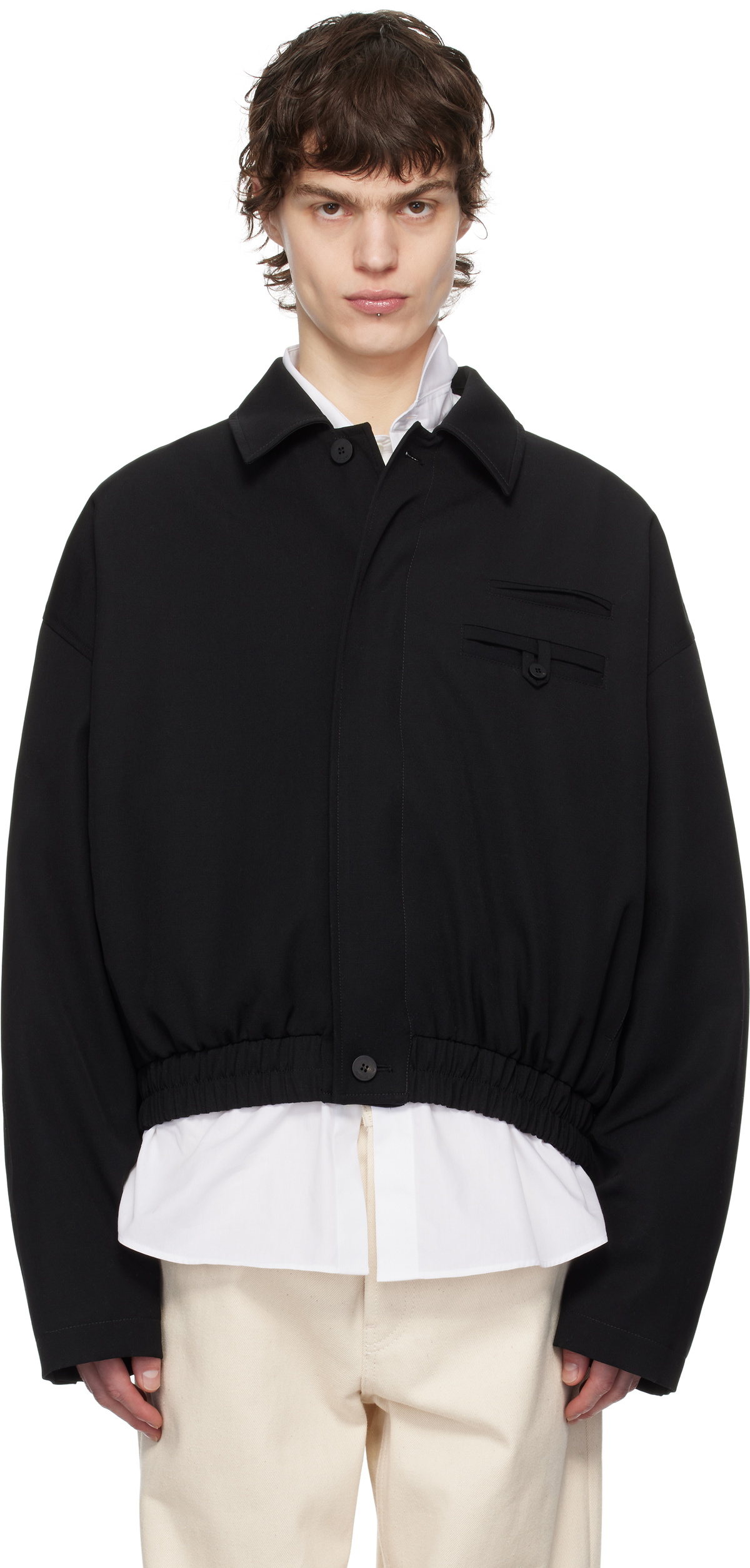 JACQUEMUS Black La Croisière 'The Melao' Jacket Jacquemus