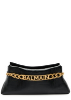 Balmain 1945 Logo-monogrammed Leather Clutch - Black - One Size