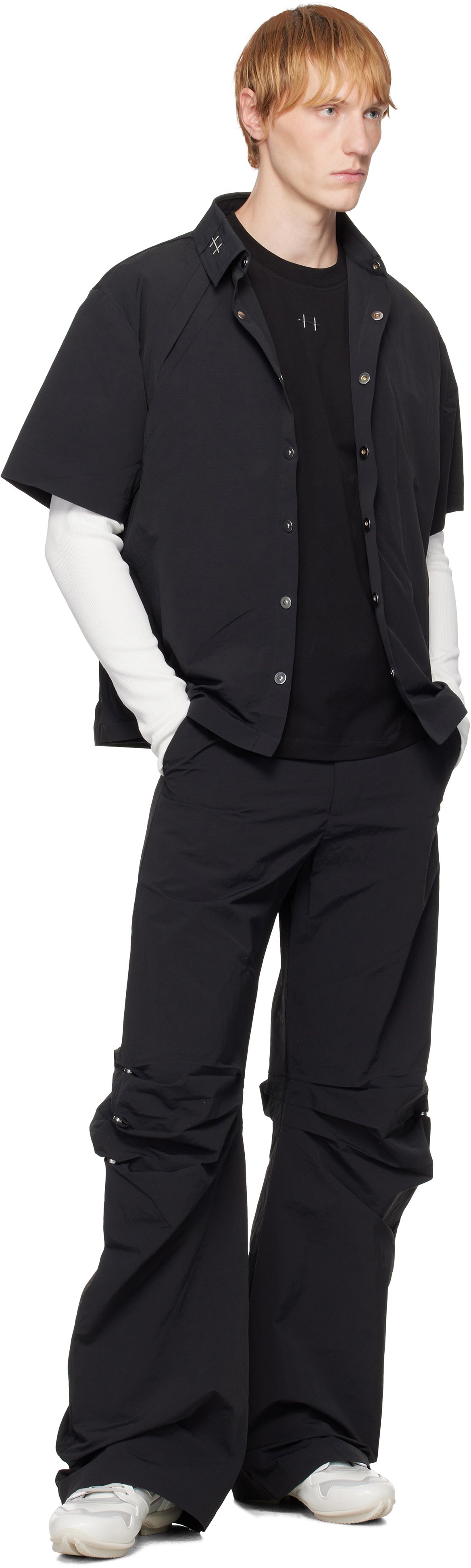 heliot emil ヘリオットエミル　ferro trouser パンツ Pants HELIOT EMIL Ferro Trousers Black (SS25_M_10_193_BLK01