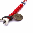 Mikia Men's Beaded Bracelet in Red