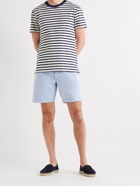 ORLEBAR BROWN - Dania Slim-Fit Washed Cotton-Jersey Drawstring Shorts - Blue