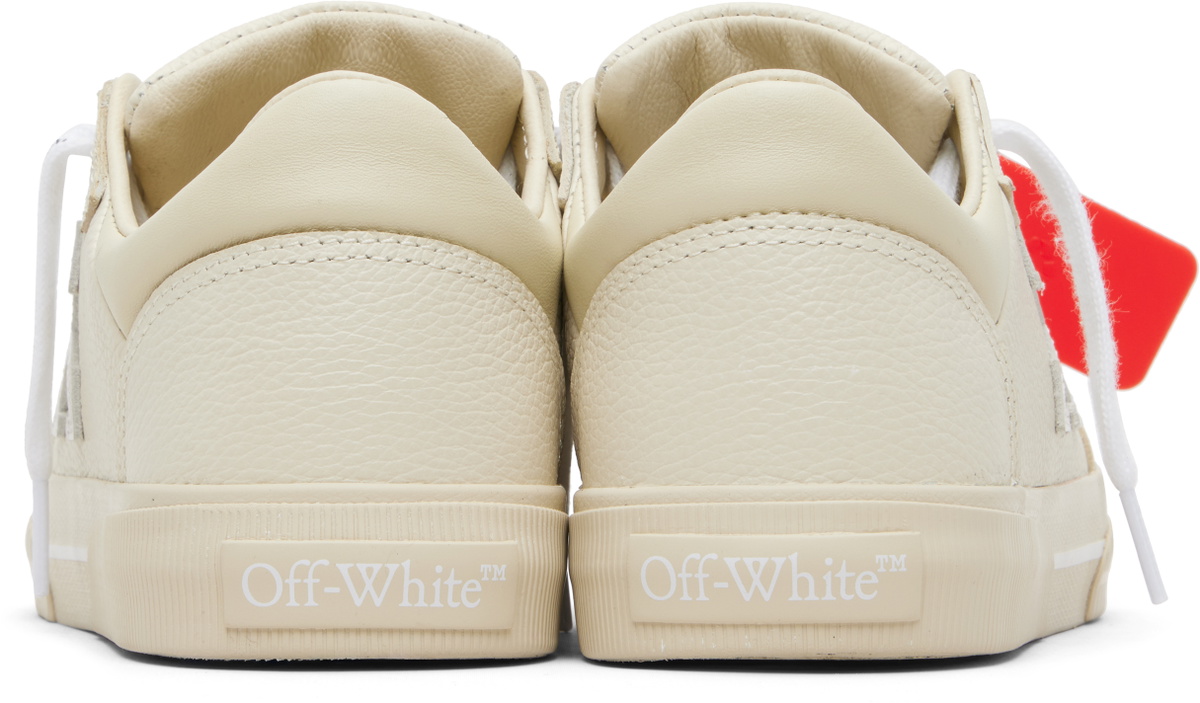 Off-White Beige Vulcanized Low Sneakers