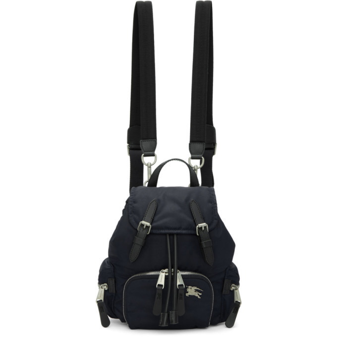 Photo: Burberry Navy Small Puffer Crossbody Backpack