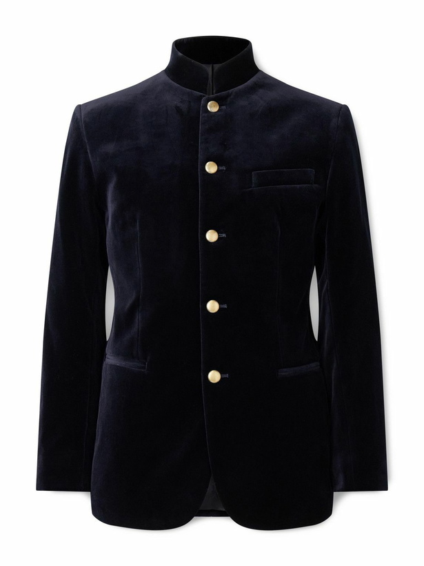 Photo: Favourbrook - Cotton-Velvet Jacket - Blue