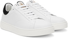 Lanvin White DDB0 Leather & Suede Sneakers