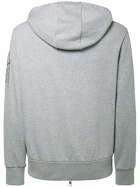 MONCLER - Zip-up Lightweight Cotton Jersey Hoodie