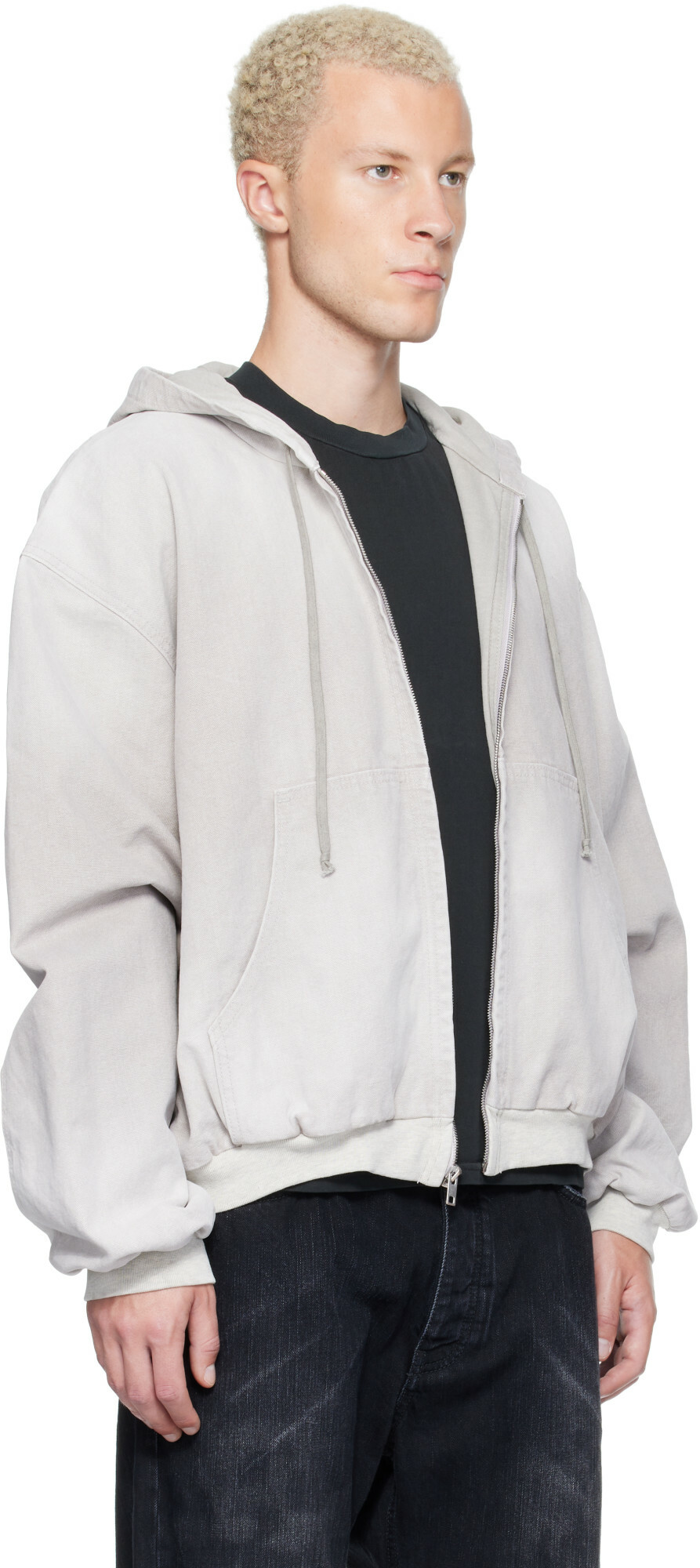 ALEXANDER DIGENOVA Gray Underground Canvas Jacket
