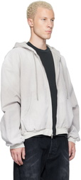 ALEXANDER DIGENOVA Gray Underground Canvas Jacket