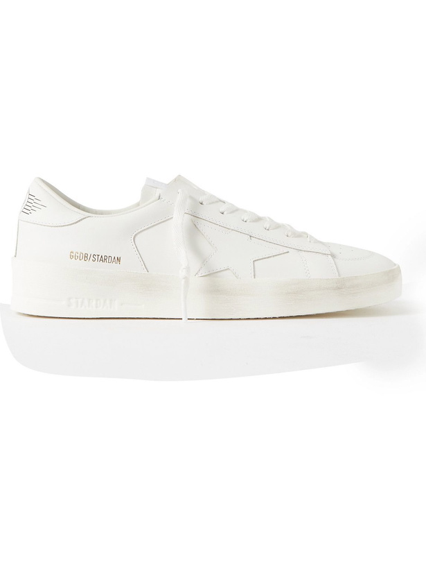 Photo: Golden Goose - Stardan Leather Sneakers - White