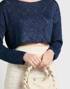 Jijil Womens Sweater in Navy