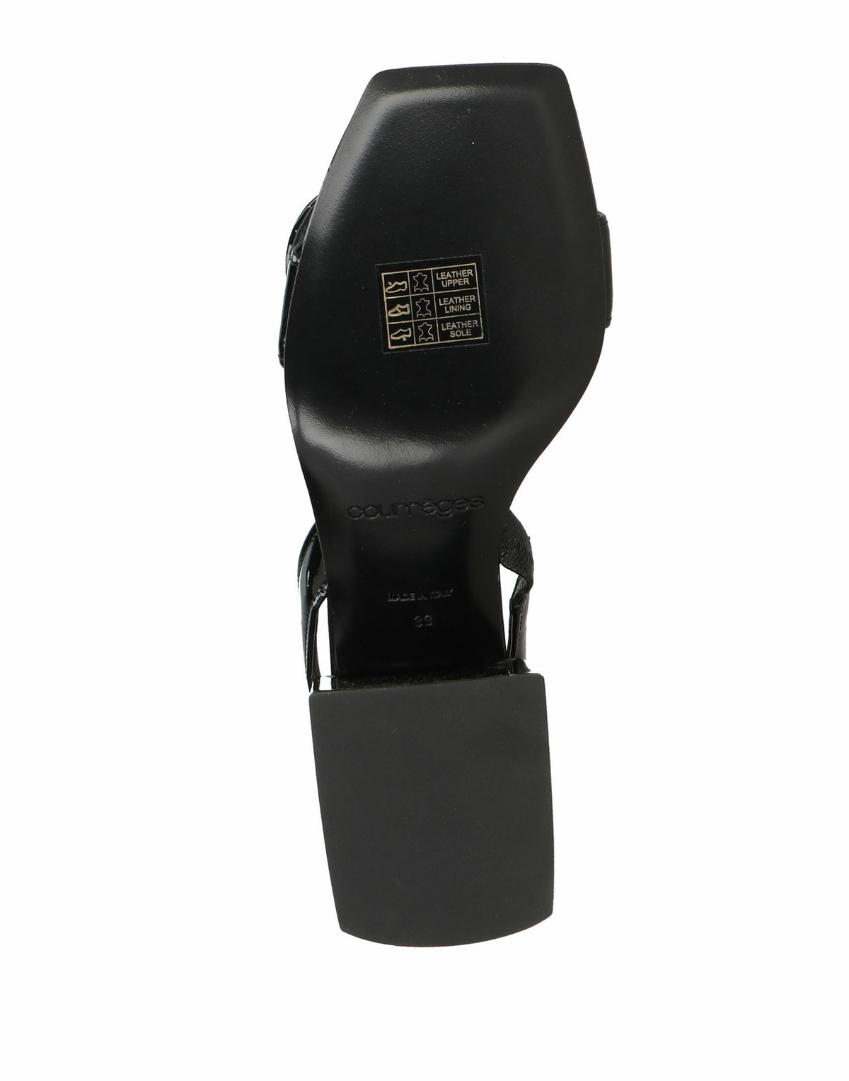 Courrèges Womens Sandals in Black