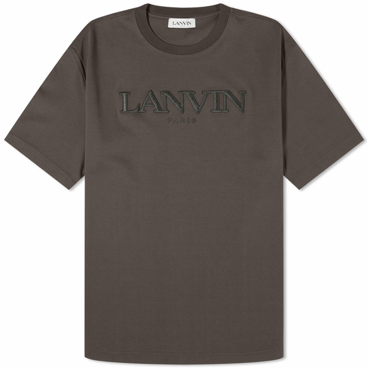 Photo: Lanvin Men's Logo T-Shirt in Loden