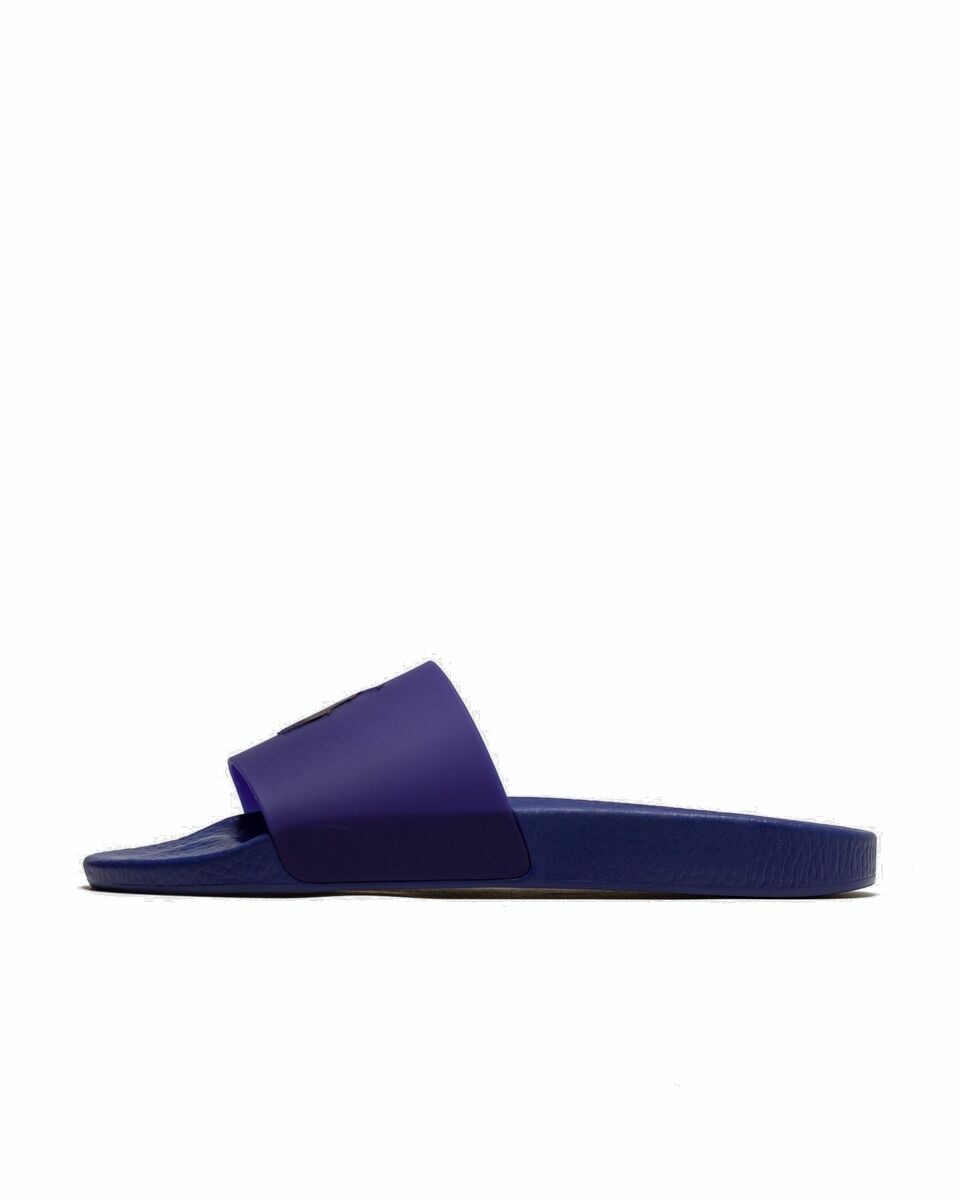 Photo: Polo Ralph Lauren Color Changing Polo Slide Sandals Purple - Mens - Sandals & Slides