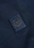 Belstaff Scale Short Sleeve Cotton Shirt Navy