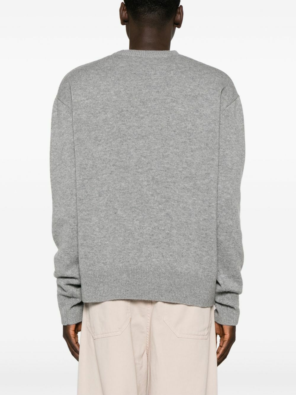 The Frankie Shop Grey Quinton Merino-Wool Sweater