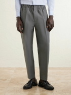 Jil Sander - Tapered-Leg Cotton Trousers - Gray