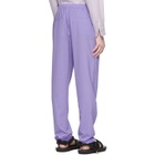 Tibi SSENSE Exclusive Purple Eamon Pull-On Trousers